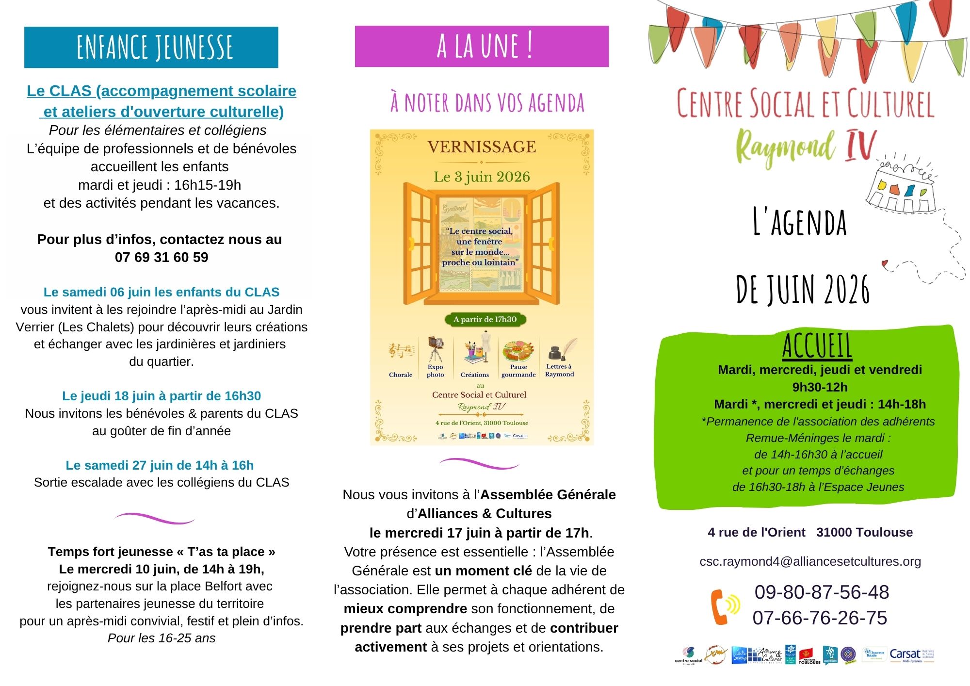 Raymond IV programme Juin 2026