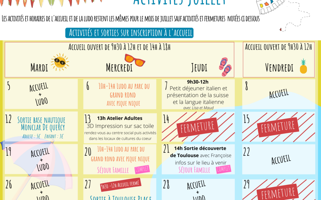 Activités Juillet(7)