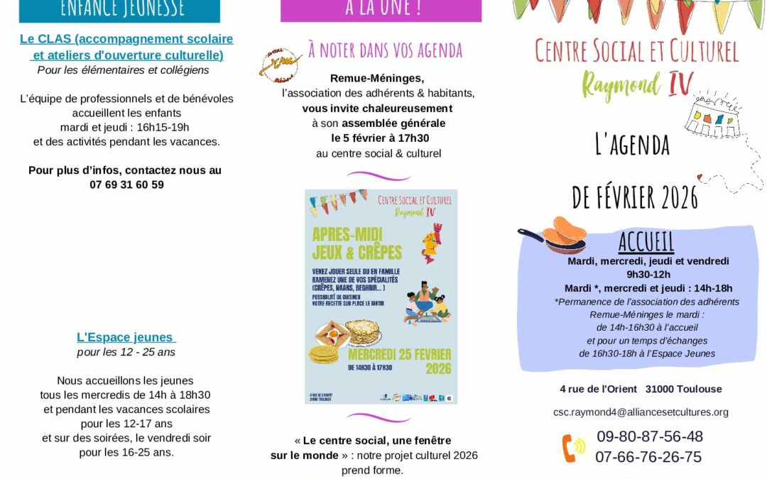 Agenda FEVRIER 2026 – Site