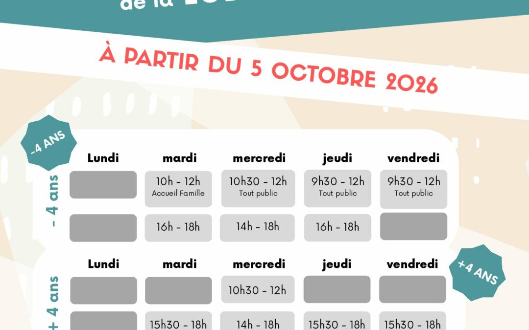 LUDO Nord – publication insta NVX HORAIRES