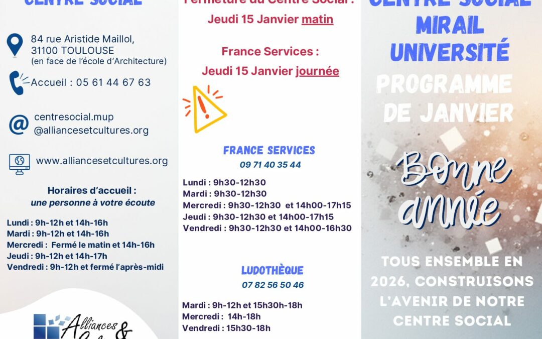 Programme Janvier 2026