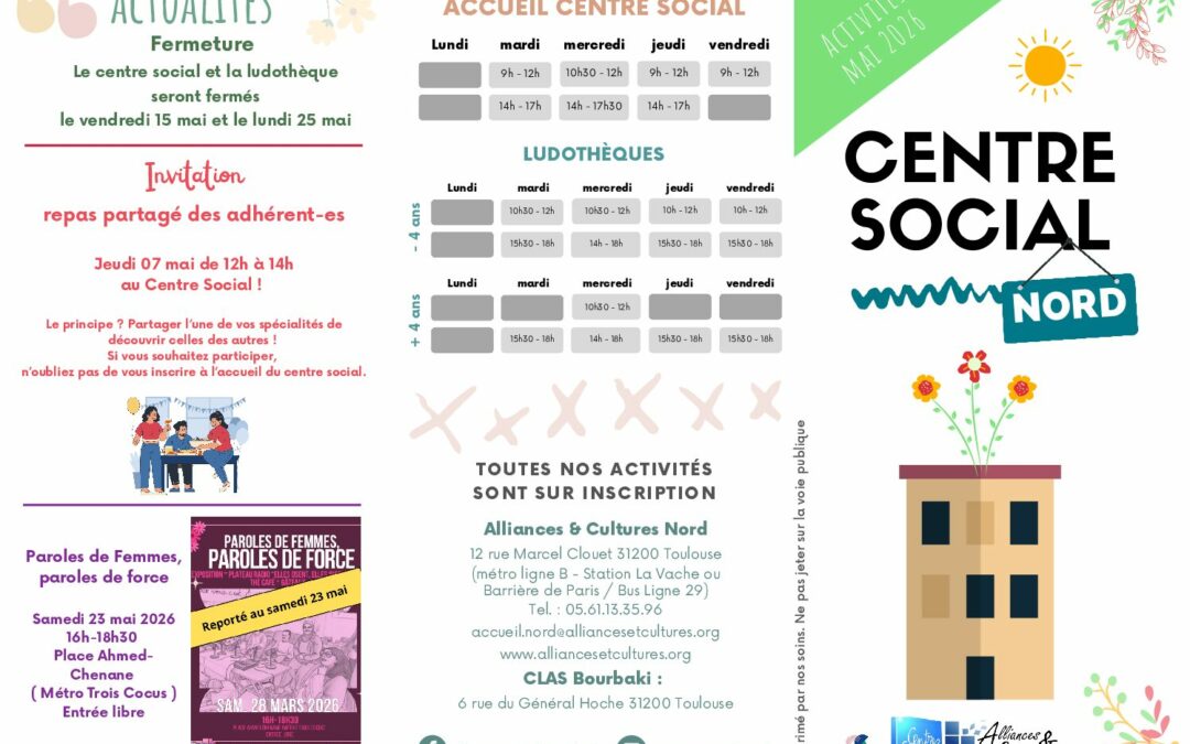 Programme de mai 2026