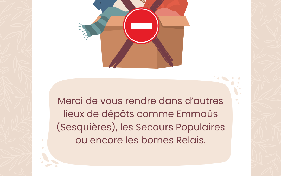 Stop dons CS Nord