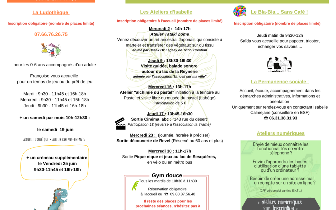 agenda juin 1
