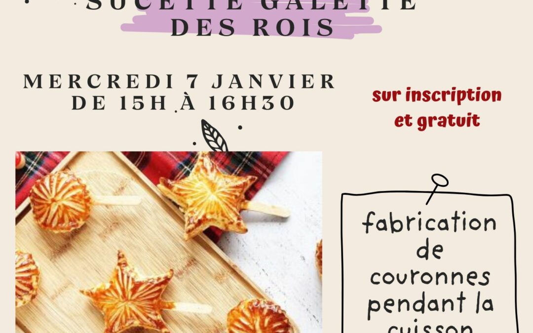 atelier parentsenfants galettes des rois