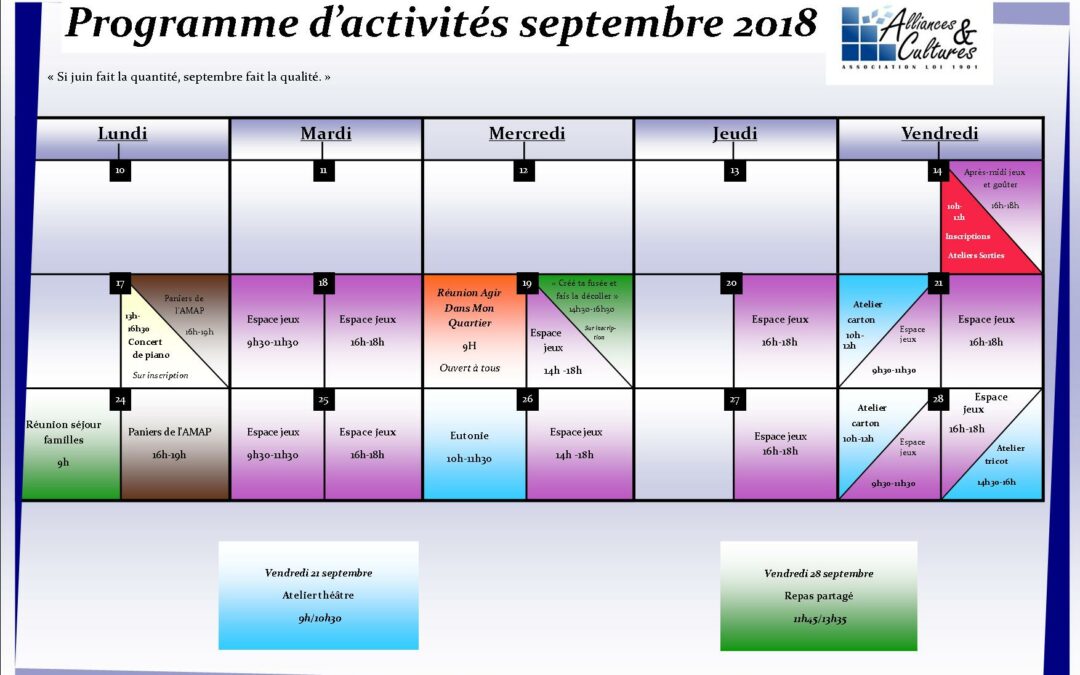 planning septoct 2018